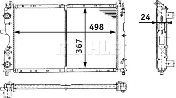 MAHLE CR 450 000S - Радіатор, охолодження двигуна autocars.com.ua