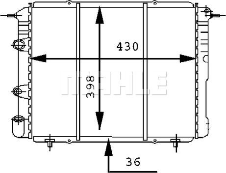 MAHLE CR 451 000S - Радіатор, охолодження двигуна autocars.com.ua