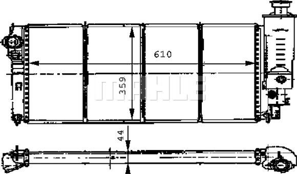 MAHLE CR 472 000S - Радіатор, охолодження двигуна autocars.com.ua