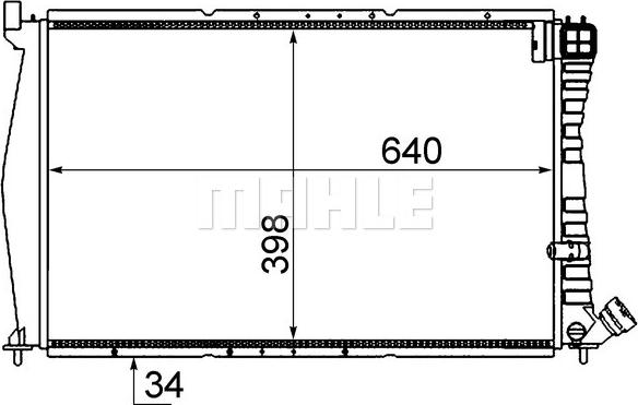 MAHLE CR 473 000S - Радиатор, охлаждение двигателя avtokuzovplus.com.ua