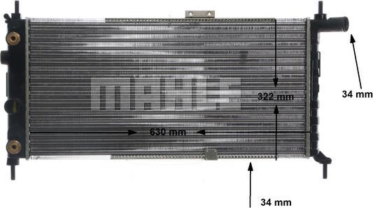 MAHLE CR 479 000S - Радіатор, охолодження двигуна autocars.com.ua