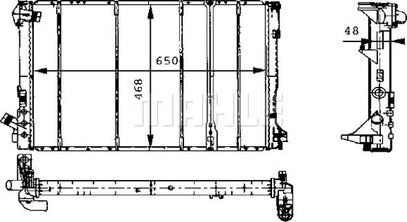 MAHLE CR 492 000S - Радіатор, охолодження двигуна autocars.com.ua