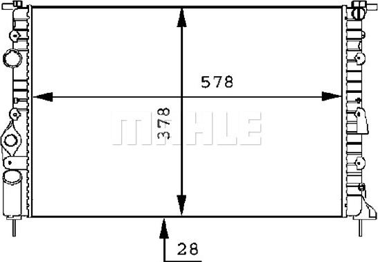 MAHLE CR 494 000S - Радіатор, охолодження двигуна autocars.com.ua