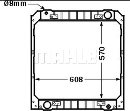 MAHLE CR 502 000P - Радіатор, охолодження двигуна autocars.com.ua