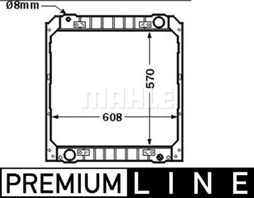 MAHLE CR 502 000P - Радіатор, охолодження двигуна autocars.com.ua