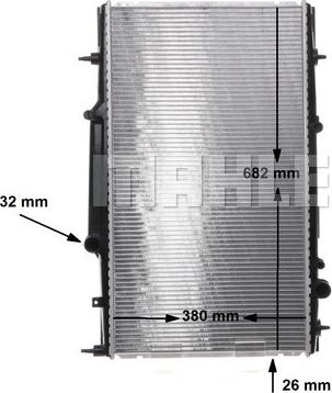 MAHLE CR 503 000S - Радіатор, охолодження двигуна autocars.com.ua