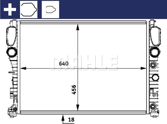 MAHLE CR 512 000S - Радіатор, охолодження двигуна autocars.com.ua