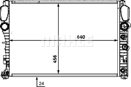 MAHLE CR 513 000P - Радіатор, охолодження двигуна autocars.com.ua