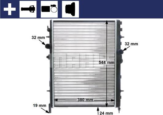 MAHLE CR 515 000S - Радіатор, охолодження двигуна autocars.com.ua