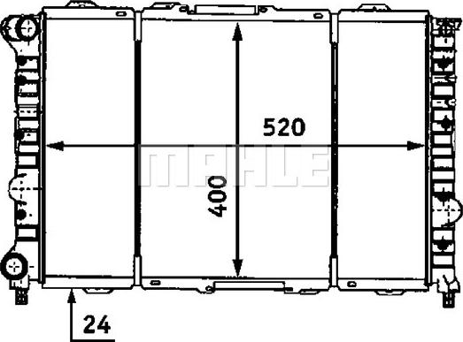 MAHLE CR 519 000S - Радіатор, охолодження двигуна autocars.com.ua