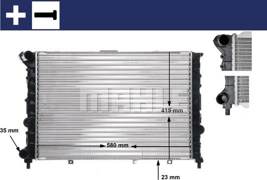 MAHLE CR 521 000S - Радіатор, охолодження двигуна autocars.com.ua