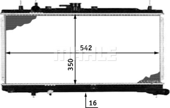 MAHLE CR 534 000S - Радіатор, охолодження двигуна autocars.com.ua