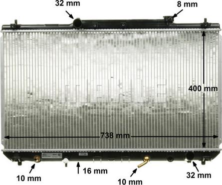 MAHLE CR 548 000S - Радіатор, охолодження двигуна autocars.com.ua