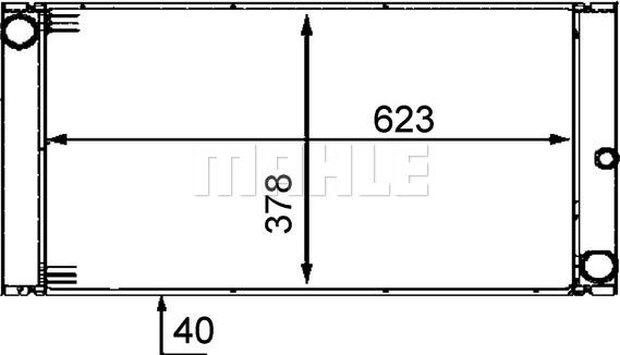 MAHLE CR 572 000P - Радиатор, охлаждение двигателя avtokuzovplus.com.ua