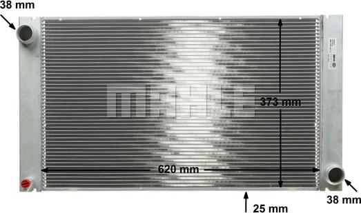 MAHLE CR 578 000P - Радіатор, охолодження двигуна autocars.com.ua