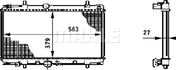 MAHLE CR 590 000S - Радіатор, охолодження двигуна autocars.com.ua