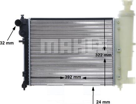 MAHLE CR 613 000S - Радіатор, охолодження двигуна autocars.com.ua