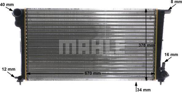 MAHLE CR 624 000S - Радіатор, охолодження двигуна autocars.com.ua