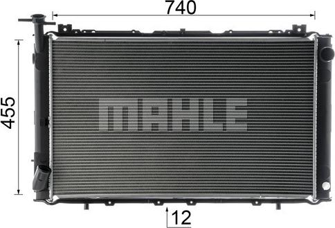 MAHLE CR 63 000S - Радіатор, охолодження двигуна autocars.com.ua