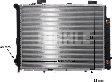 MAHLE CR 634 000S - Радіатор, охолодження двигуна autocars.com.ua