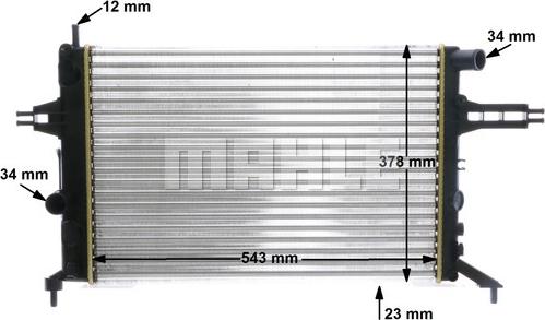 MAHLE CR 637 000S - Радіатор, охолодження двигуна autocars.com.ua