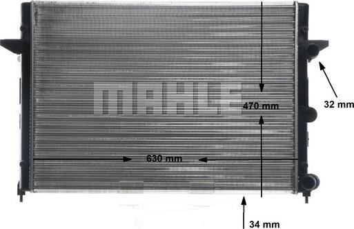 MAHLE CR 640 000S - Радіатор, охолодження двигуна autocars.com.ua