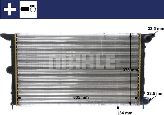 MAHLE CR 641 000S - Радіатор, охолодження двигуна autocars.com.ua