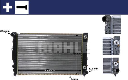 MAHLE CR 648 000S - Радиатор, охлаждение двигателя avtokuzovplus.com.ua