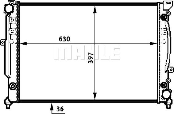 MAHLE CR 648 000S - Радиатор, охлаждение двигателя avtokuzovplus.com.ua