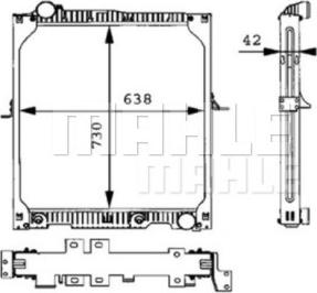 MAHLE CR 663 000P - Радіатор, охолодження двигуна autocars.com.ua