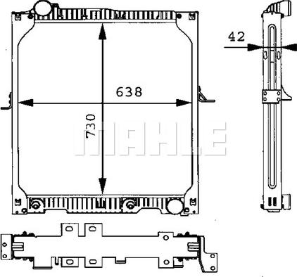 MAHLE CR 663 000P - Радіатор, охолодження двигуна autocars.com.ua