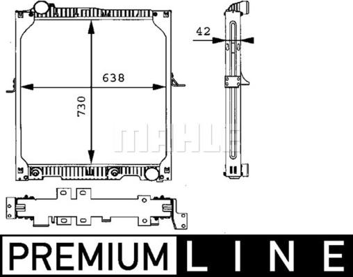 MAHLE CR 663 000P - Радіатор, охолодження двигуна autocars.com.ua