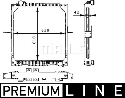 MAHLE CR 664 000P - Радіатор, охолодження двигуна autocars.com.ua