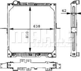 MAHLE CR 664 000P - Радіатор, охолодження двигуна autocars.com.ua