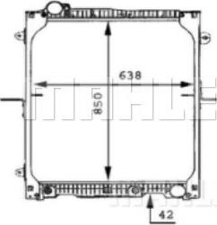 MAHLE CR 665 000P - Радіатор, охолодження двигуна autocars.com.ua