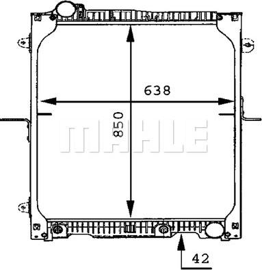 MAHLE CR 665 000P - Радіатор, охолодження двигуна autocars.com.ua