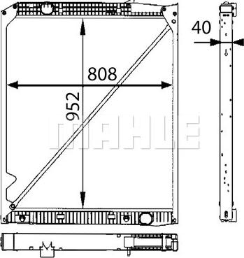 MAHLE CR 670 000P - Радіатор, охолодження двигуна autocars.com.ua