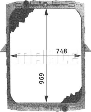 MAHLE CR 688 000P - Радіатор, охолодження двигуна autocars.com.ua