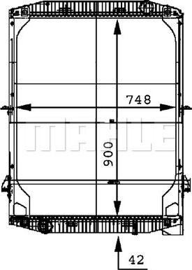 MAHLE CR 692 000P - Радіатор, охолодження двигуна autocars.com.ua