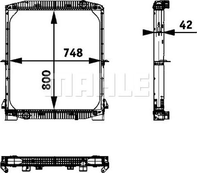 MAHLE CR 695 000P - Радіатор, охолодження двигуна autocars.com.ua