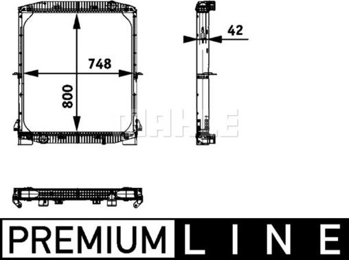 MAHLE CR 695 000P - Радіатор, охолодження двигуна autocars.com.ua