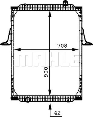 MAHLE CR 698 000P - Радіатор, охолодження двигуна autocars.com.ua