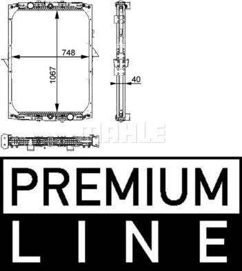 MAHLE CR 728 000P - Радіатор, охолодження двигуна autocars.com.ua