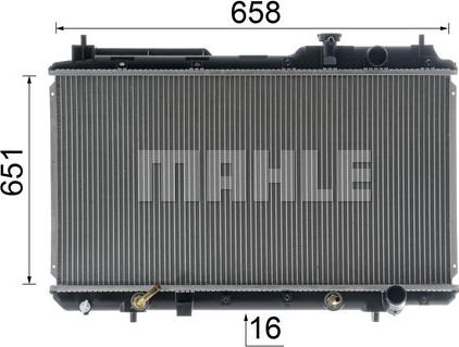 MAHLE CR 740 000S - Радіатор, охолодження двигуна autocars.com.ua