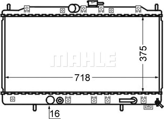 MAHLE CR 748 000S - Радіатор, охолодження двигуна autocars.com.ua