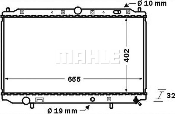 MAHLE CR 752 000S - Радіатор, охолодження двигуна autocars.com.ua