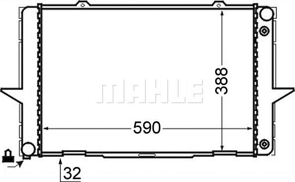 MAHLE CR 762 000S - Радіатор, охолодження двигуна autocars.com.ua