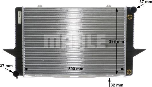 MAHLE CR 762 000S - Радіатор, охолодження двигуна autocars.com.ua