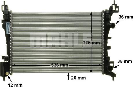 MAHLE CR 774 000P - Радіатор, охолодження двигуна autocars.com.ua