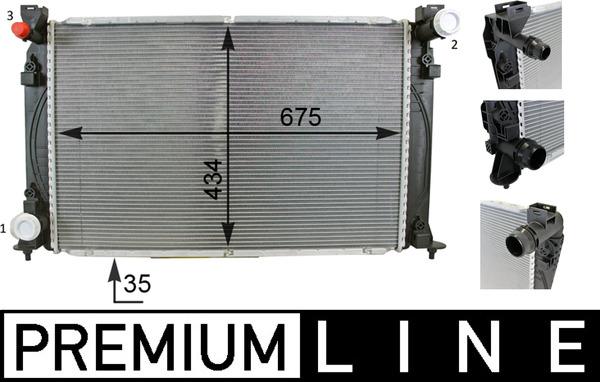 MAHLE CR 79 000P - Радіатор, охолодження двигуна autocars.com.ua